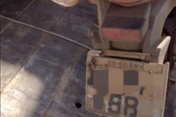 Foto da placa