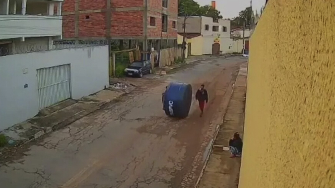Imgens de câmeras de segurança