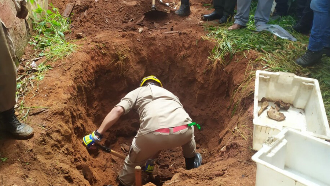 Ossada encontrada em Goiânia