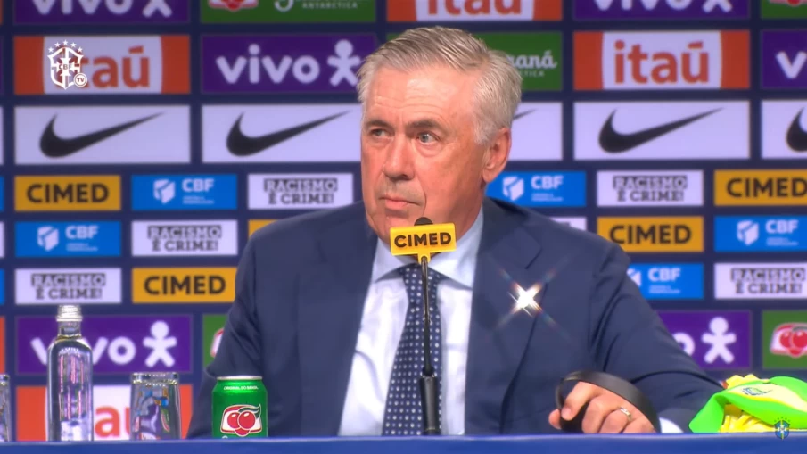 Sem Neymar, Carlo Ancelotti anuncia sua primeira lista de convocados